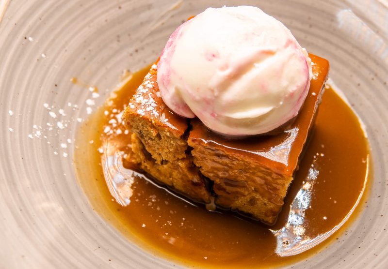 Sticky toffee pudding dessert from The King's Wark